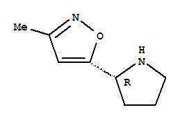 Structure of Isoxazole,3-methyl-5-(2R)-2-pyrrolidinyl-