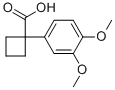 1-(3,4-DIMETHOXYPHENYL)CYCLOBUTANECARBOXYLIC ACID结构式