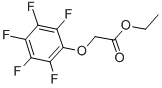 Structure of PENTAFLUOROPHENYLOXY-ACETIC ACID ETHYL ESTER