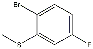 Structure of Benzene, 1-bromo-4-fluoro-2-(methylthio)-