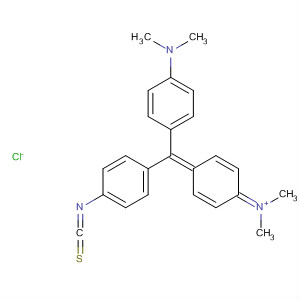 Structure of Methanaminium,N-[4-[[4-(dimethylamino)phenyl](4-isothiocyanatophenyl)methylene]-2,5-cyclohexadien-1-ylidene]-N-methyl-, chloride