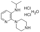 Structure of 3-PYRIDYLAMINE, N-(1-METHYLETHYL)-2-(1-PIPERAZINYL)-,DIHYDROCHLORIDE MONOHYDRATE