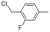 1-(CHLOROMETHYL)-2-FLUORO-4-METHYLBENZENE结构式