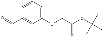 Structure of Acetic acid, (3-formylphenoxy)-, 1,1-dimethylethyl ester