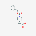 Structure of 6-Azaspiro[2.5]octane-1,6-dicarboxylic acid, 1-ethyl 6-(phenylmethyl) ester