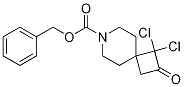 Structure of 7-Azaspiro[3.5]nonane-7-carboxylic acid, 1,1-dichloro-2-oxo-, phenylMethyl ester