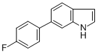 Structure of 6-(4-FLUOROPHENYL)INDOLE