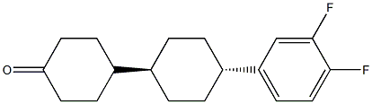 Structure of 4-[4-trans-(3,4-Diflourphenyl)-cyclohexyl]-cyclohexanon