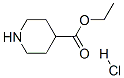 Structure of PIPERIDINE-4-CARBOXYLIC ACID ETHYL ESTER HYDROCHLORIDE
