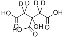 Structure of CITRIC-2,2,4,4-D4 ACID