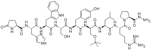 Structure of (DES-GLY10,D-SER(TBU)6,PRO-NHNH(2/9))-GONADOTROPIN-RELEASING HORMONE