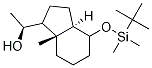 Structure of (1S)-1-((1S,3aR,7aR)-4-(tert-butyldimethylsilyloxy)-7a-methyloctahydro-1H-inden-1-yl)ethanol