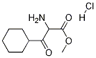 Structure of Methyl-2-amino-3-cyclohexyl-3-oxo-propionate hydrochloride