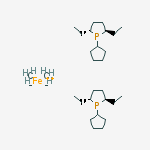 Structure of 1,1Bis[(2R,5R)-2,5-diethylphospholano]ferrocene, min. 97%