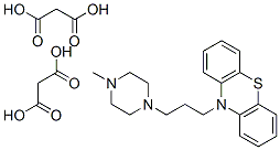 Structure of 10-[3-(4-methylpiperazin-1-yl)propyl]-10H-phenothiazine dimalonate