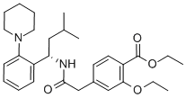 Structure of (+)-2-Ethoxy-4-(N-3-Methyl-1(S)-(2-(1-Piperidinyl)Phenyl)-Butyl)Carbamoylmethyl)