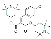 Propanedioic acid, (4-methoxyphenyl)methylene-, bis(1,2,2,6,6-pentamethyl-4-piperidinyl) ester结构式