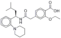 Structure of (R)-(-)-Repaglinide (Repaglinide Impurity)