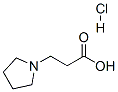 Structure of 1-pyrrolidinepropanoic acid(HCl)