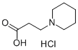 Structure of 3-Piperidin-1-ylpropanoic acid Hydrochloride