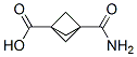 Bicyclo[1.1.1]pentane-1-carboxylicacid, 3-(aminocarbonyl)-结构式