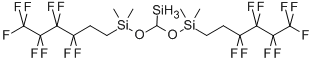 Structure of BIS(NONAFLUOROHEXYLDIMETHYLSILOXY)METHYLSILANE,95%