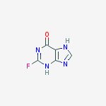 Structure of 2-FLUORO-1,7-DIHYDRO-6H-PURIN-6-ONE