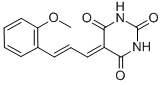 Structure of 2,4,6(1H,3H,5H)-Pyrimidinetrione, 5-[3-(2-methoxyphenyl)-2-propenylidene]-