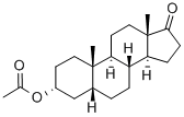 Chemical structure of 17-Oxoandrostan-3-yl acetate