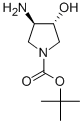 Structure of (3R,4R)-tert-Butyl 3-amino-4-hydroxypyrrolidine-1-carboxylate