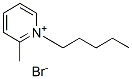 Structure of PYRIDINIUM, 2-METHYL-1-PENTYL-, BROMIDE