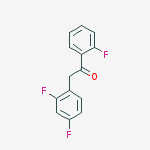 2-(2,4-Difluorophenyl)-1-(2-fluorophenyl)ethanone结构式
