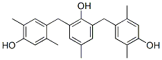 2,6-Bis[(4-hydroxy-2,5-dimethylphenyl)methyl]-4-methyl phenol结构式