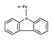 N-丙基咔唑;9-丙基咔唑;9-丙基-9H-咔唑结构式