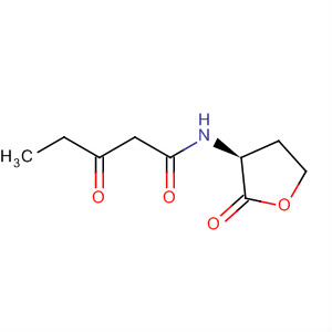 Structure of Pentanamide, 3-oxo-N-[(3S)-tetrahydro-2-oxo-3-furanyl]-