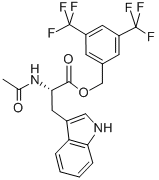 Structure of AC-TRP-3,5-BIS(TRIFLUOROMETHYL)BENZYL ESTER