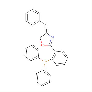 Structure of Oxazole,2-[2-(diphenylphosphino)phenyl]-4,5-dihydro-4-(phenylmethyl)-, (4S)-