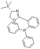 (S)-4-叔丁基-2-[2-(二苯基膦基)苯基]-2-噁唑啉结构式