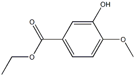 Structure of Benzoic acid, 3-hydroxy-4-methoxy-, ethyl ester