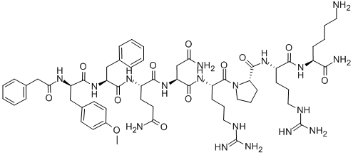 Structure of [PHENYLACETYL1, O-ME-D-TYR2, ARG6,8, LYS9]-VASOPRESSIN AMIDE