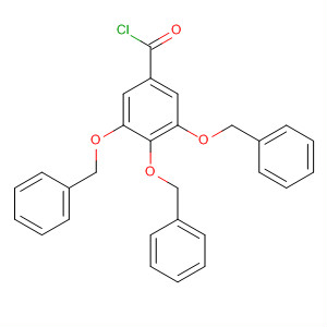 Benzoyl chloride, 3,4,5-tris(phenylmethoxy)-结构式