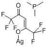 Structure of TRIMETHYLPHOSPHINE(HEXAFLUOROACETYLACETONATO)SILVER (I)
