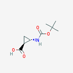 Structure of (1S,2S)-2-[[(1,1-Dimethylethoxy)carbonyl]amino]cyclopropanecarboxylic acid
