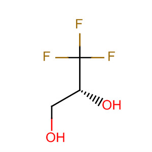 Structure of 1,2-Propanediol, 3,3,3-trifluoro-, (2R)-