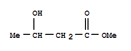 Structure of Butanoic acid,3-hydroxy-, methyl ester