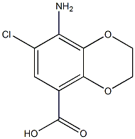 Structure of 8-aMino-7-chloro-2,3-dihydrobenzo[b][1,4]dioxine-5-carboxylic acid