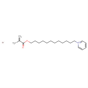 Structure of Pyridinium, 1-[12-[(2-methyl-1-oxo-2-propenyl)oxy]dodecyl]-, bromide