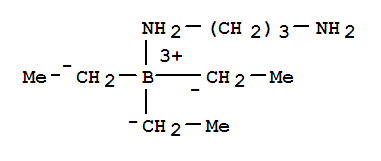 Structure of 1,3-Propanediamine - triethylborane (1:1)