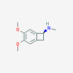 (7S)-3,4-dimethoxy-N-methylbicyclo[4.2.0]octa-1,3,5-trien-7-amine结构式
