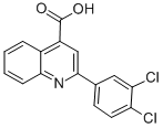 喹啉-4-羧酸,2-(3,4-二氯苯基)-结构式
